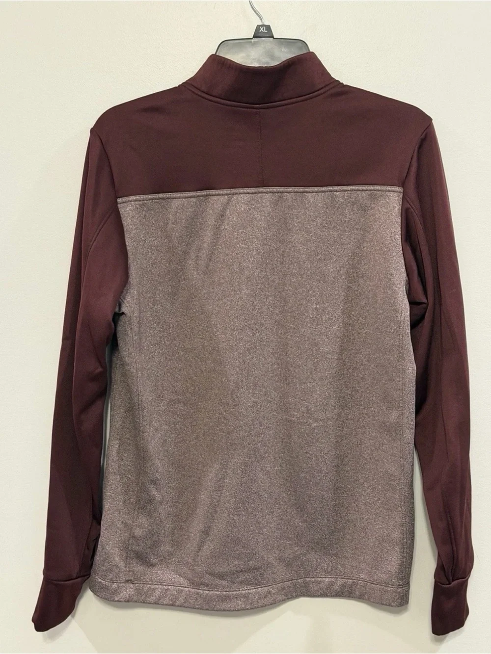 Nike Men’s Small Dri-FIT Maroon Quarter-Zip Performance Jacket